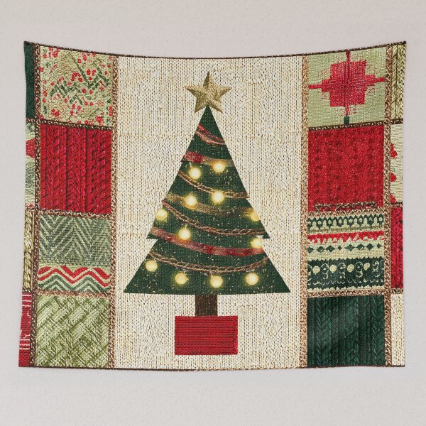 Item preview, Patchwork Christmas Tree Lights Luxurious Pattern designed and sold by scicilysimonee.