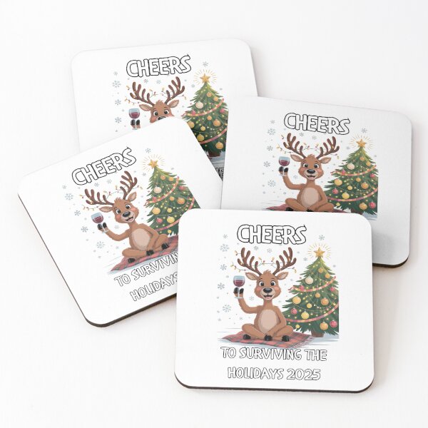 Item preview, Cheers to Surviving the Holidays 2025 designed and sold by signshirtz.