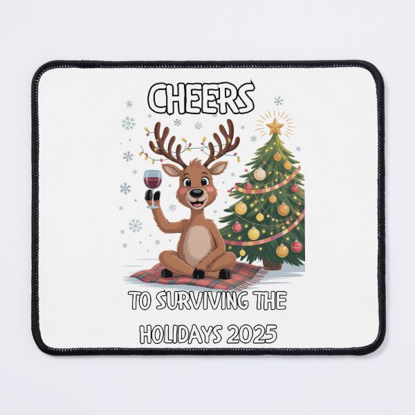 Item preview, Cheers to Surviving the Holidays 2025 designed and sold by signshirtz.