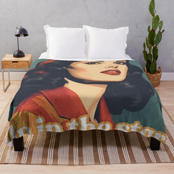 Item preview, Vintage Pretty Retro Girl Up in the Stars designed and sold by Vintage City.