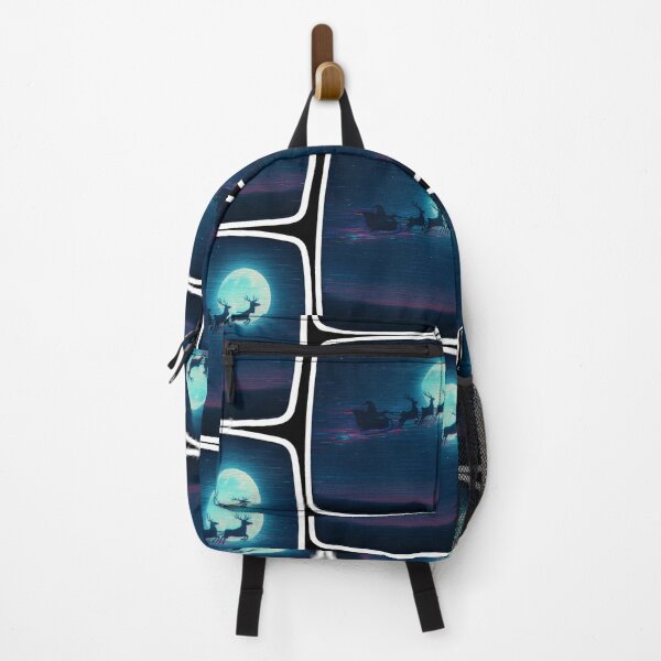Item preview, Glitched Xmas CRT – Sleigh in Moonlight – Analog Glitch Nostalgia designed and sold by JacobKAurumhead.