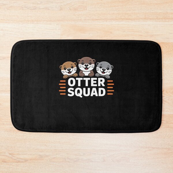Item preview, Otter Squad Cute Sea Otter Trio designed and sold by Gogetgiggles.