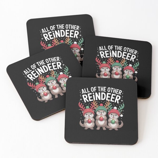 Item preview, All Of The Other Reindeer Otter Christmas Pun designed and sold by Gogetgiggles.