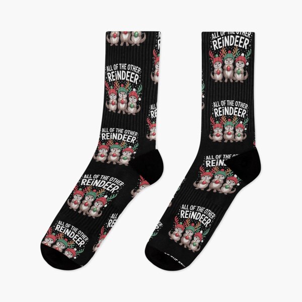 Item preview, All Of The Other Reindeer Otter Christmas Pun designed and sold by Gogetgiggles.