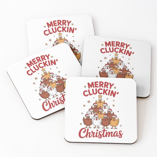 Item preview, Merry Cluckin’ Christmas designed and sold by SoftStyleStudio ⭐⭐⭐.
