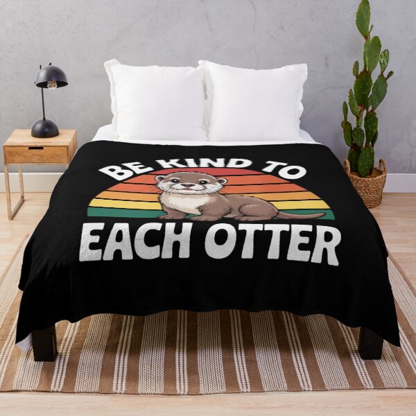 Item preview, Be Kind To Each Otter Retro Sunset designed and sold by Gogetgiggles.