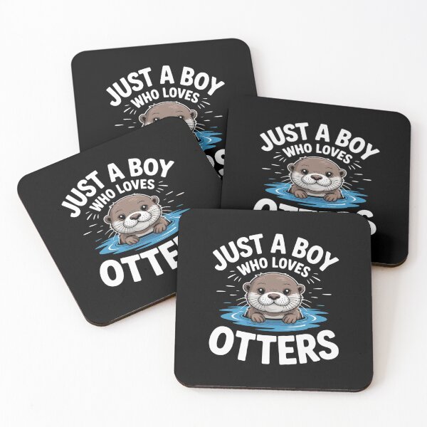 Item preview, Just a Boy Who Loves Otters Cute Otter Art designed and sold by Gogetgiggles.