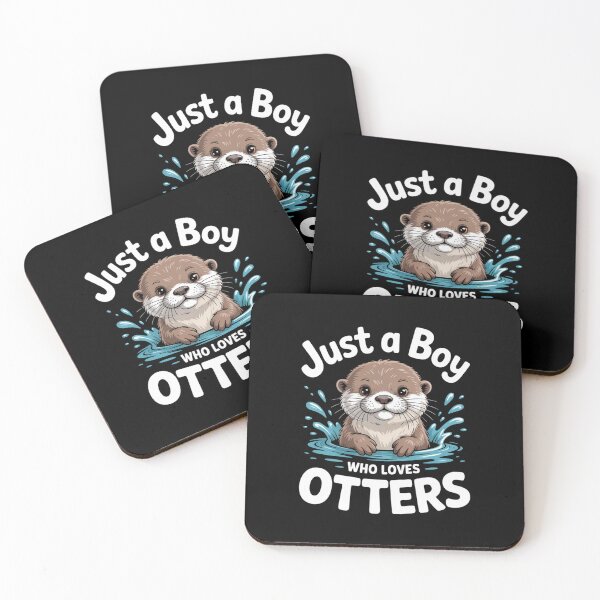 Item preview, Just a Boy Who Loves Otters Cute Otter Art designed and sold by Gogetgiggles.