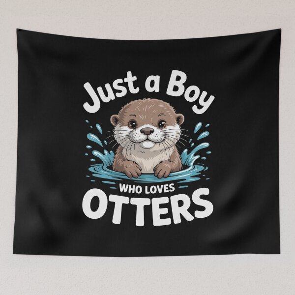 Item preview, Just a Boy Who Loves Otters Cute Otter Art designed and sold by Gogetgiggles.