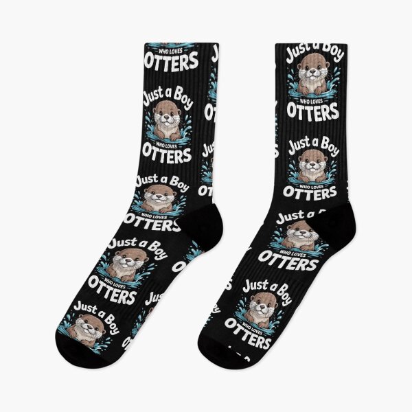 Item preview, Just a Boy Who Loves Otters Cute Otter Art designed and sold by Gogetgiggles.