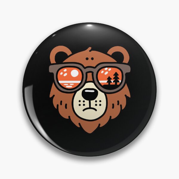 Item preview, Bear Face with Sunglasses Colorful designed and sold by NQArtist.