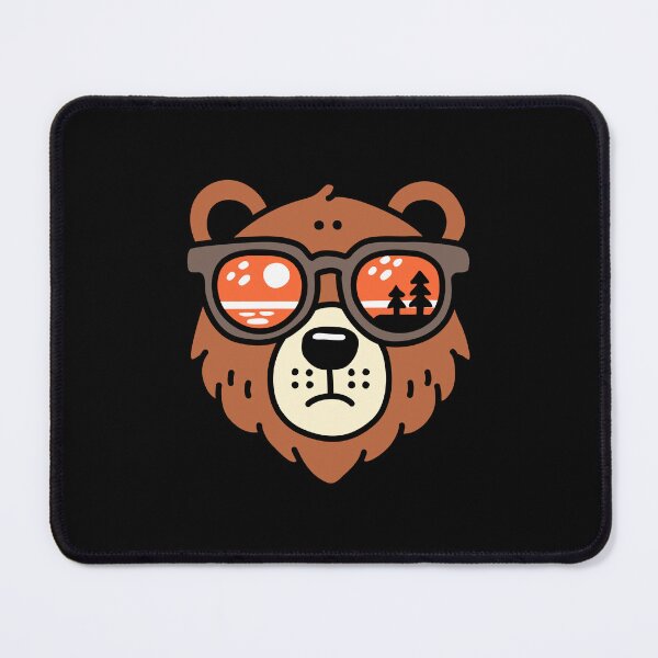 Item preview, Bear Face with Sunglasses Colorful designed and sold by NQArtist.
