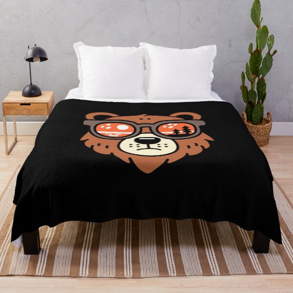 Item preview, Bear Face with Sunglasses Colorful designed and sold by NQArtist.