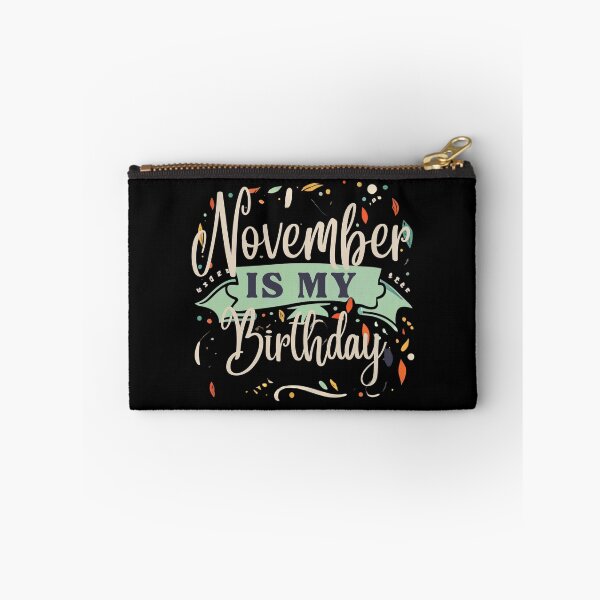 Item preview, November Is My Birthday Typography Illustration – Festive Birthday Month Design designed and sold by Cultradesign.