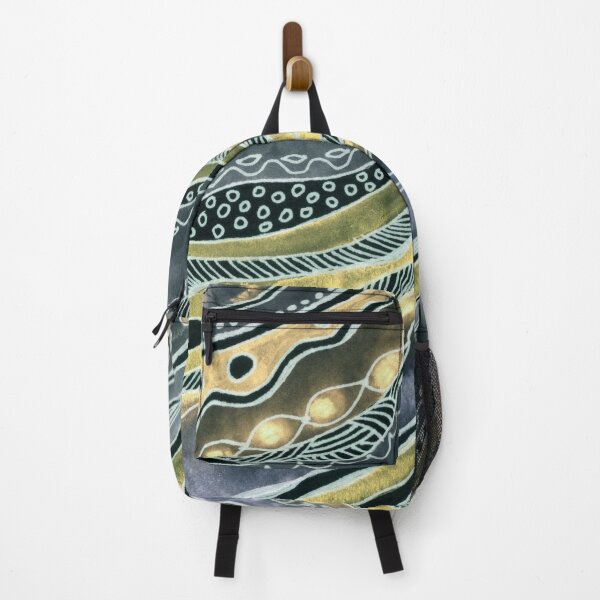 Item preview, Golden Waves Watercolor Pattern designed and sold by Irina Sztukowski.
