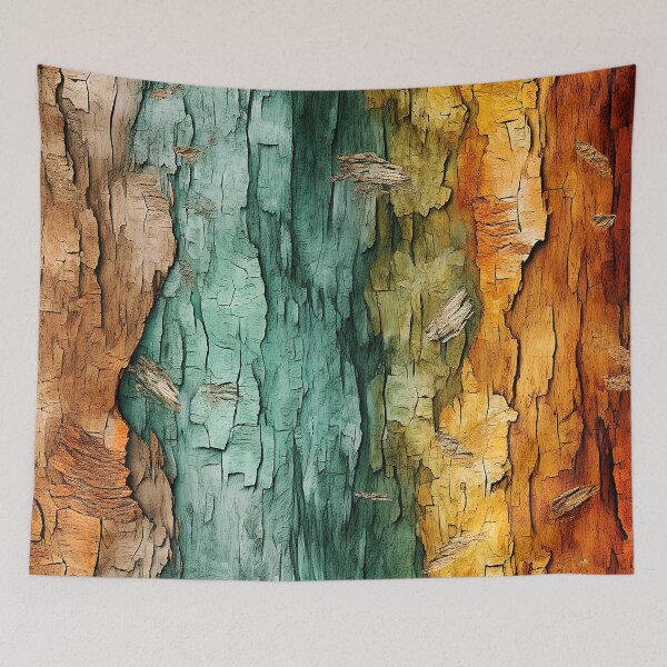 Item preview, Exquisitely Colorful Fantasy Tree Bark Textured Abstract Art designed and sold by DEC02.