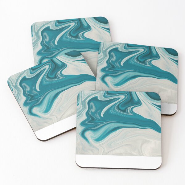 Item preview, Flujo abstracto azul y blanco --- Obra de arte contemporánea designed and sold by HayleyArcher.