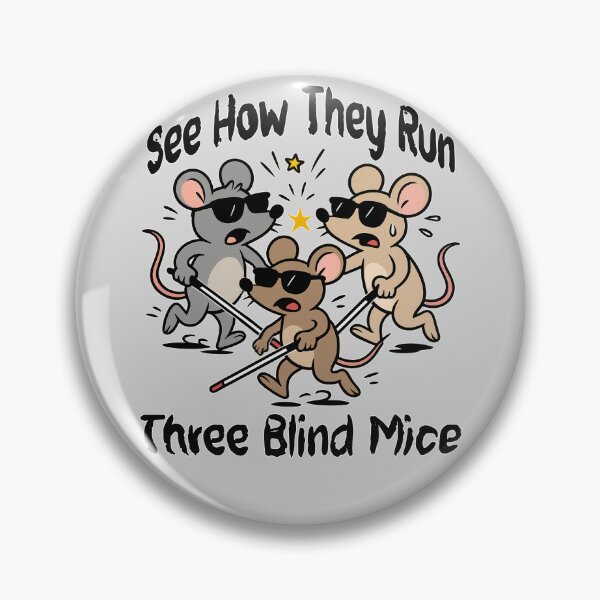 Item preview, See How They Run – Blind Nursery Rhyme Humor designed and sold by Eyepatch-Jacks.