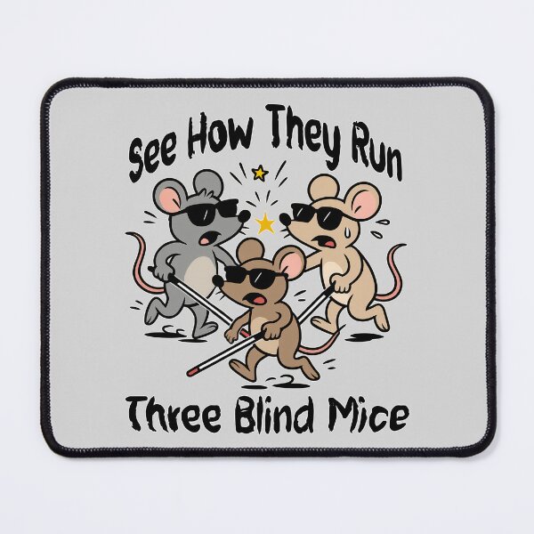 Item preview, See How They Run – Blind Nursery Rhyme Humor designed and sold by Eyepatch-Jacks.