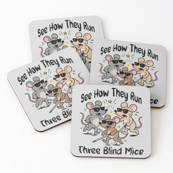Item preview, See How They Run – Blind Nursery Rhyme Humor designed and sold by Eyepatch-Jacks.