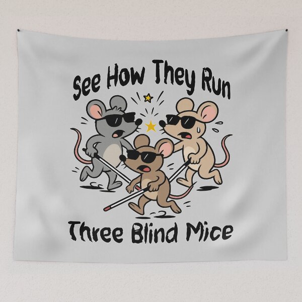 Item preview, See How They Run – Blind Nursery Rhyme Humor designed and sold by Eyepatch-Jacks.