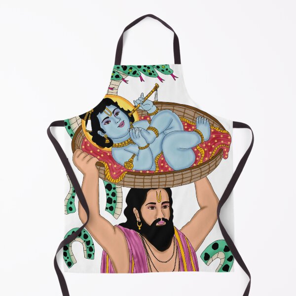 Item preview, Krishna with Vasudeva – Divine Father & Son Art designed and sold by Harshit_Digital_Arts.