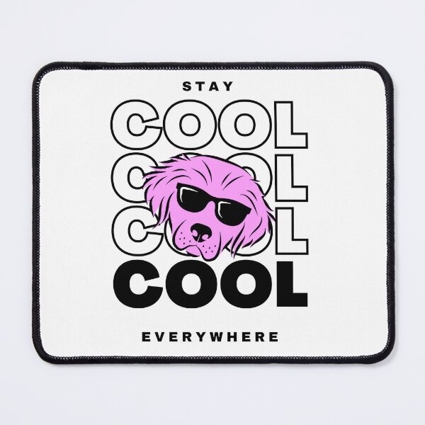 Item preview, This artwork features a fun, bold, and eye-catching design centered around a stylized pink dog wearing black sunglasses, giving off a playful and confident vibe designed and sold by GDbanners.