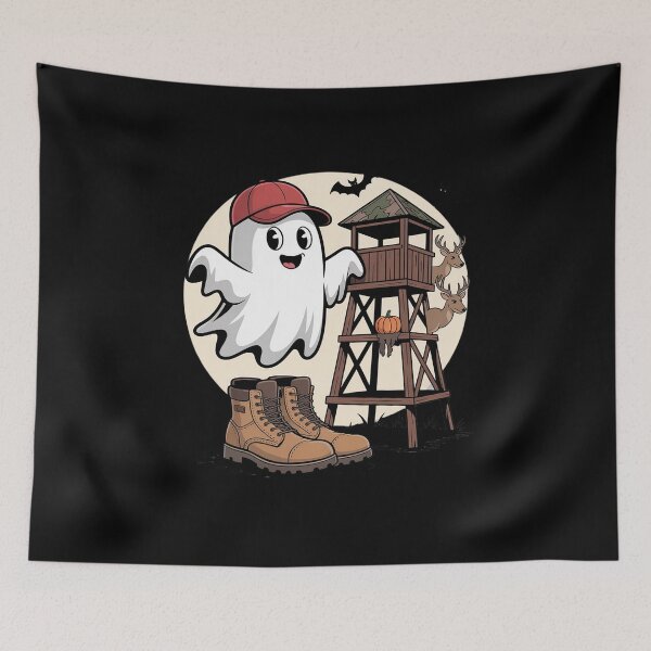 Item preview, Camo Ghost Boy Candy Hunter Duck Hunting Season Pumpkin Face designed and sold by JulienAureo.
