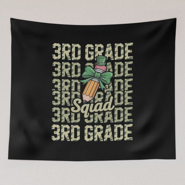 Item preview, Camo Third Grade Back to School Coquette Bow 3rd Grade Squad designed and sold by JulienAureo.