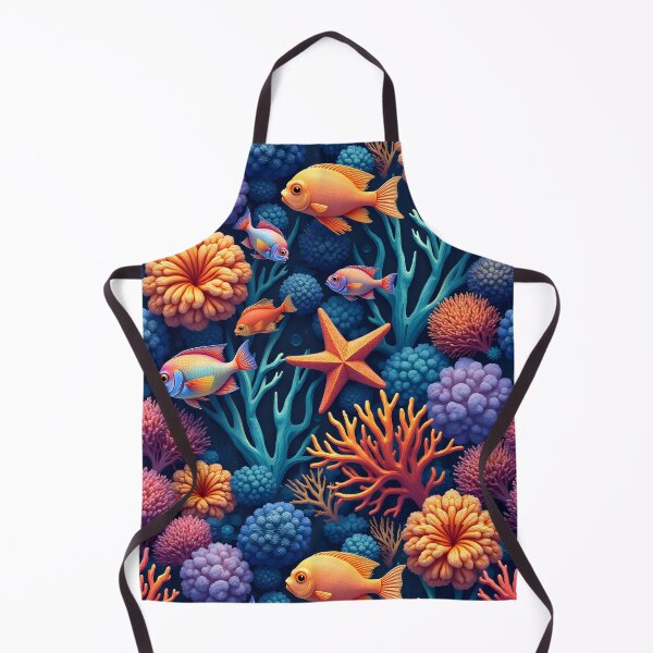 Item preview, Multi color fish dart through the coral designed and sold by BDLdesigns.
