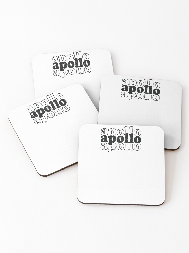 Thumbnail 1 of 5, Coasters (Set of 4), Apollo Name Personalized designed and sold by Watsonarts.