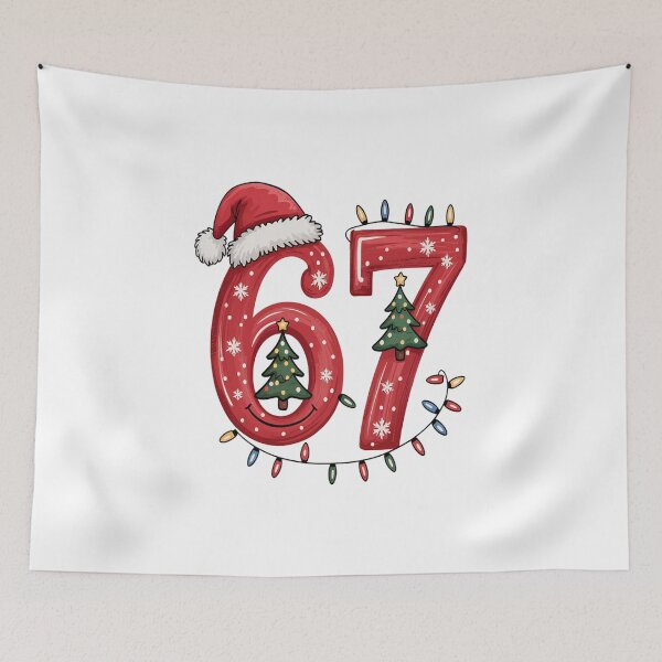 Item preview,  67 Six Seven Meme Santa Xmas Christmas Party Couples designed and sold by VladoZork.
