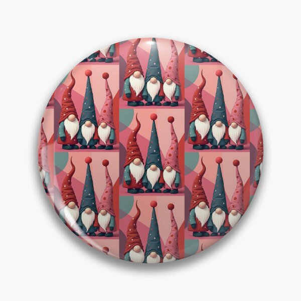 Item preview, Nordic Christmas Gnomes Retro Modern Kitschmas designed and sold by taiche.