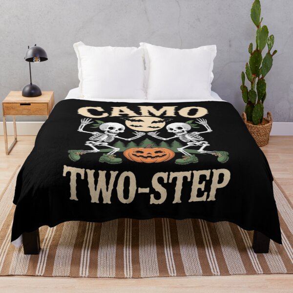 Item preview, Camo Two-Step Dancing Skeletons Halloween Pumpkin designed and sold by JulienAureo.