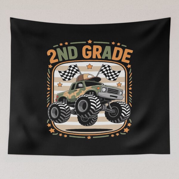 Item preview, Camo Truck Back To School 2nd Grade Teacher Kid Second Grade designed and sold by JulienAureo.