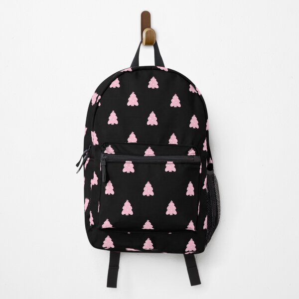 Item preview, Cute Pink Christmas Trees Pattern Tote Bag | Heart Decorations Holiday Design designed and sold by FestivityFinds.