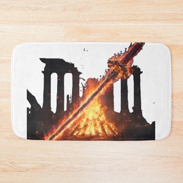 Item preview, The Grinning Reaper: Dark Streetwear Graphic with Flaming Katana designed and sold by Fumoria.