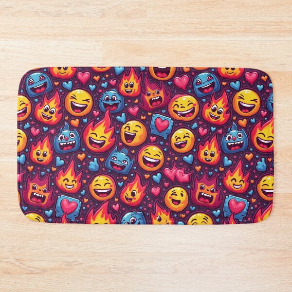 Item preview, A chaotic collage of expressive emojis designed and sold by BDLdesigns.