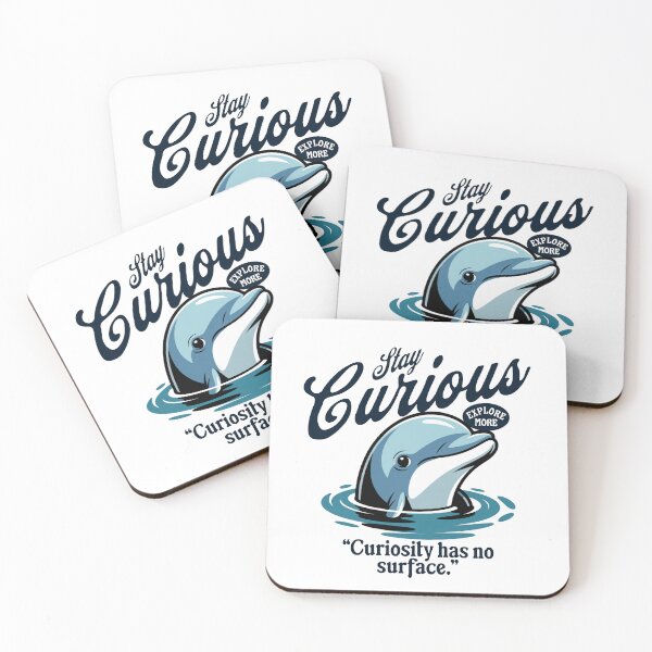 Item preview, Stay Curious Dolphin Quote Shirt – Motivational Ocean Adventure Design designed and sold by kofhearts.