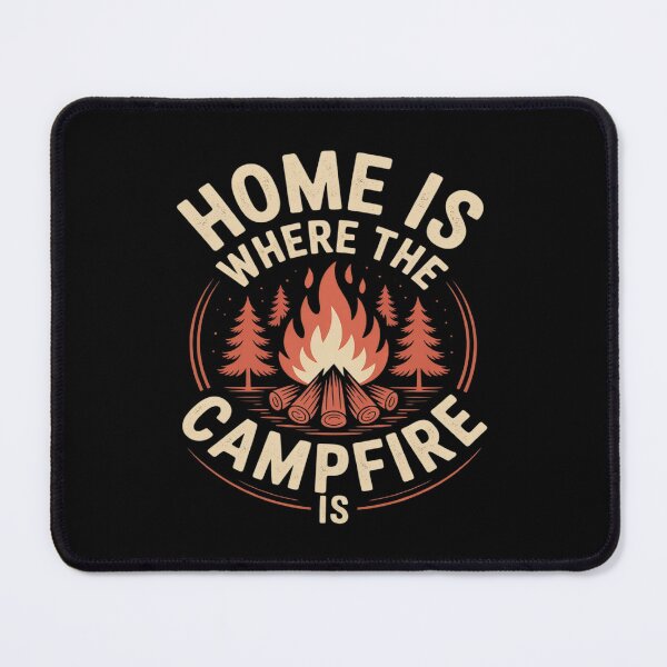 Item preview, Campfire Home Where Camping Adventure Bonfire designed and sold by JulienAureo.