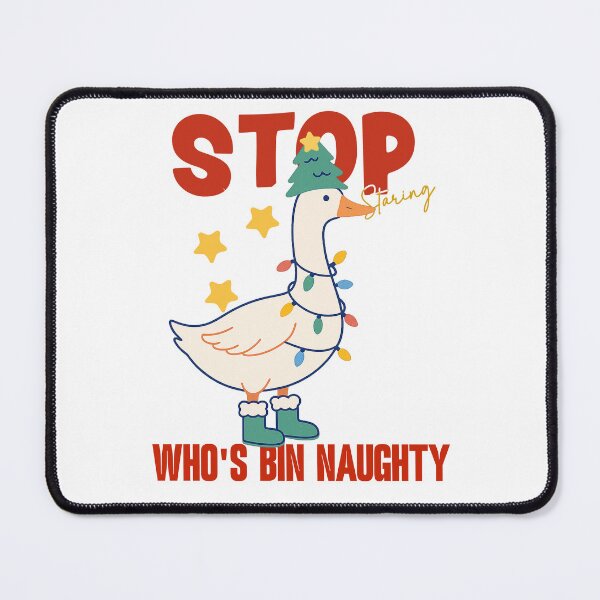 Item preview, Christmas Bin Goose - Stop staring Who's bin naughty featuring a silly goose designed and sold by wesdesignshop.