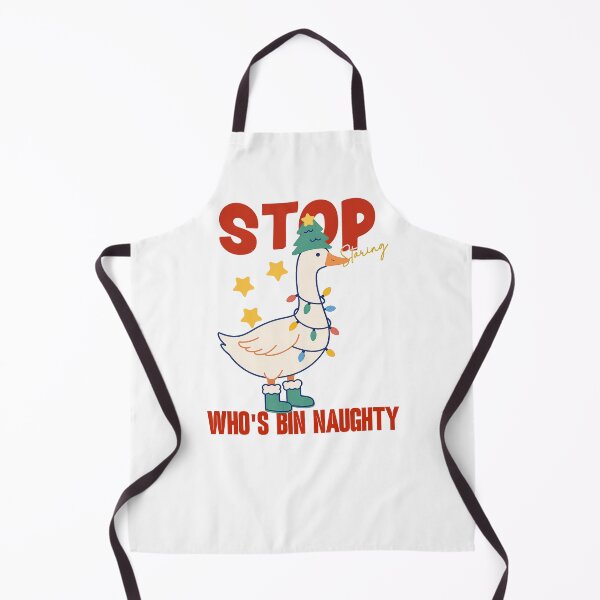Item preview, Christmas Bin Goose - Stop staring Who's bin naughty featuring a silly goose designed and sold by wesdesignshop.