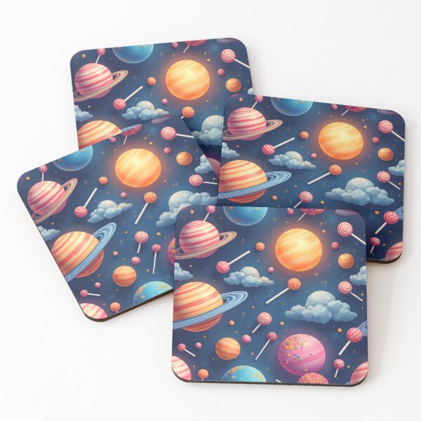 Item preview, Planets as vibrant,  swirly lollipops and hard candies  designed and sold by BDLdesigns.