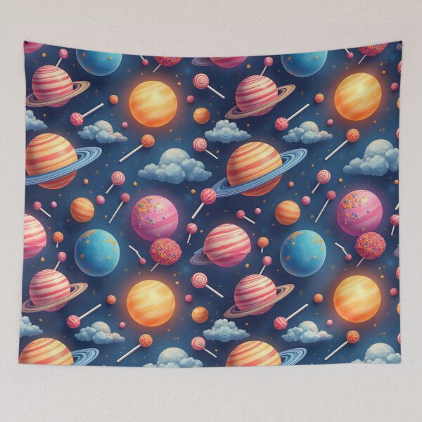 Item preview, Planets as vibrant,  swirly lollipops and hard candies  designed and sold by BDLdesigns.