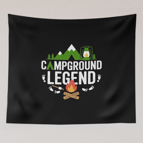 Item preview, Campground Legend Family Camping Adventure Scouts Outdoor designed and sold by JulienAureo.