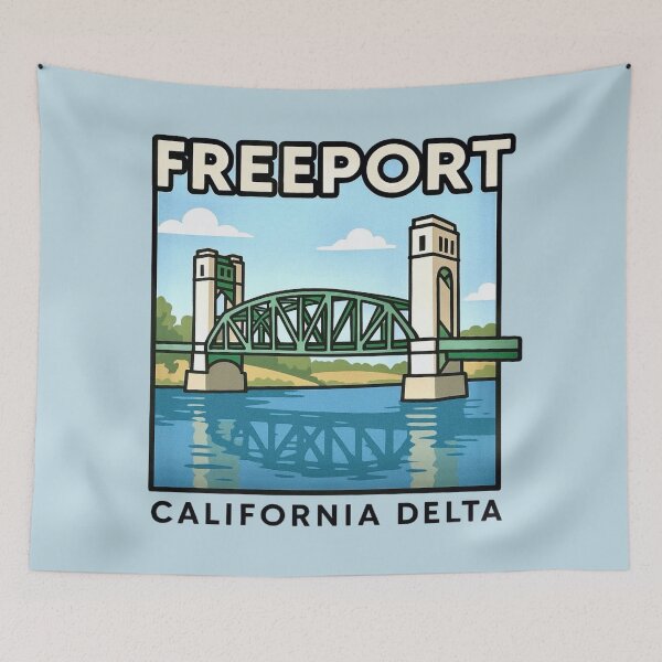 Item preview, Freeport Bridge / California Delta designed and sold by Myra365Art.