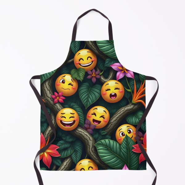 Item preview, Realistic Emoji Faces in Tropical Jungle designed and sold by BDLdesigns.