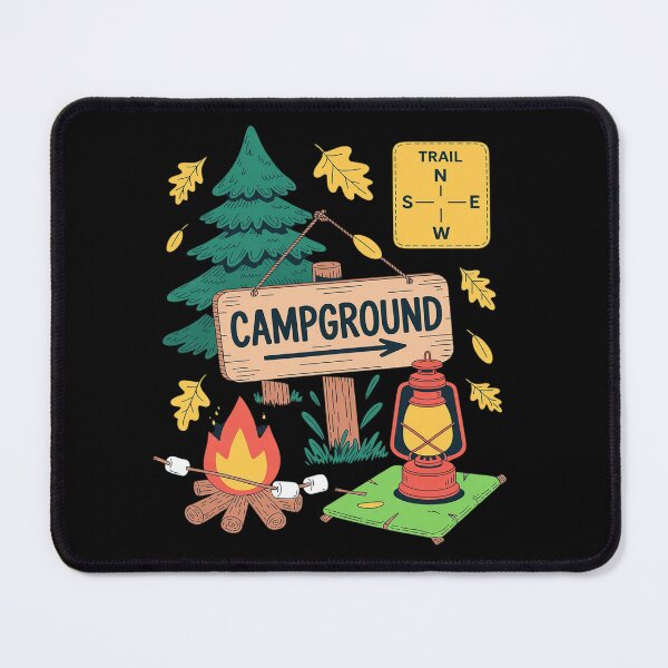 Item preview, Camping Campground Campfire Camper Outdoors Nature Campsite designed and sold by JulienAureo.