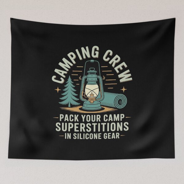 Item preview, Camping Crew Silicone Gear Graphic Pine Lantern designed and sold by JulienAureo.