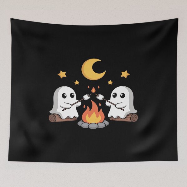 Item preview, Camping Ghosts Marshmallow Halloween Campfire Ghost Camping designed and sold by JulienAureo.